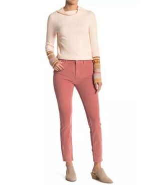 We The Free Corduroy Skinny Jeans/Pants Mauve Pink Size 26 Raw Hem